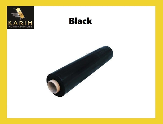 Stretch Wrap, Black, 1 Roll